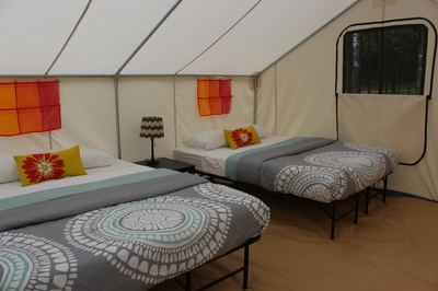 Two queen classic glamping tent